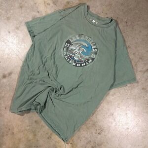 EMI Los Angeles California Coastal Classic Graphic T-Shirt Sage Green Mens Large